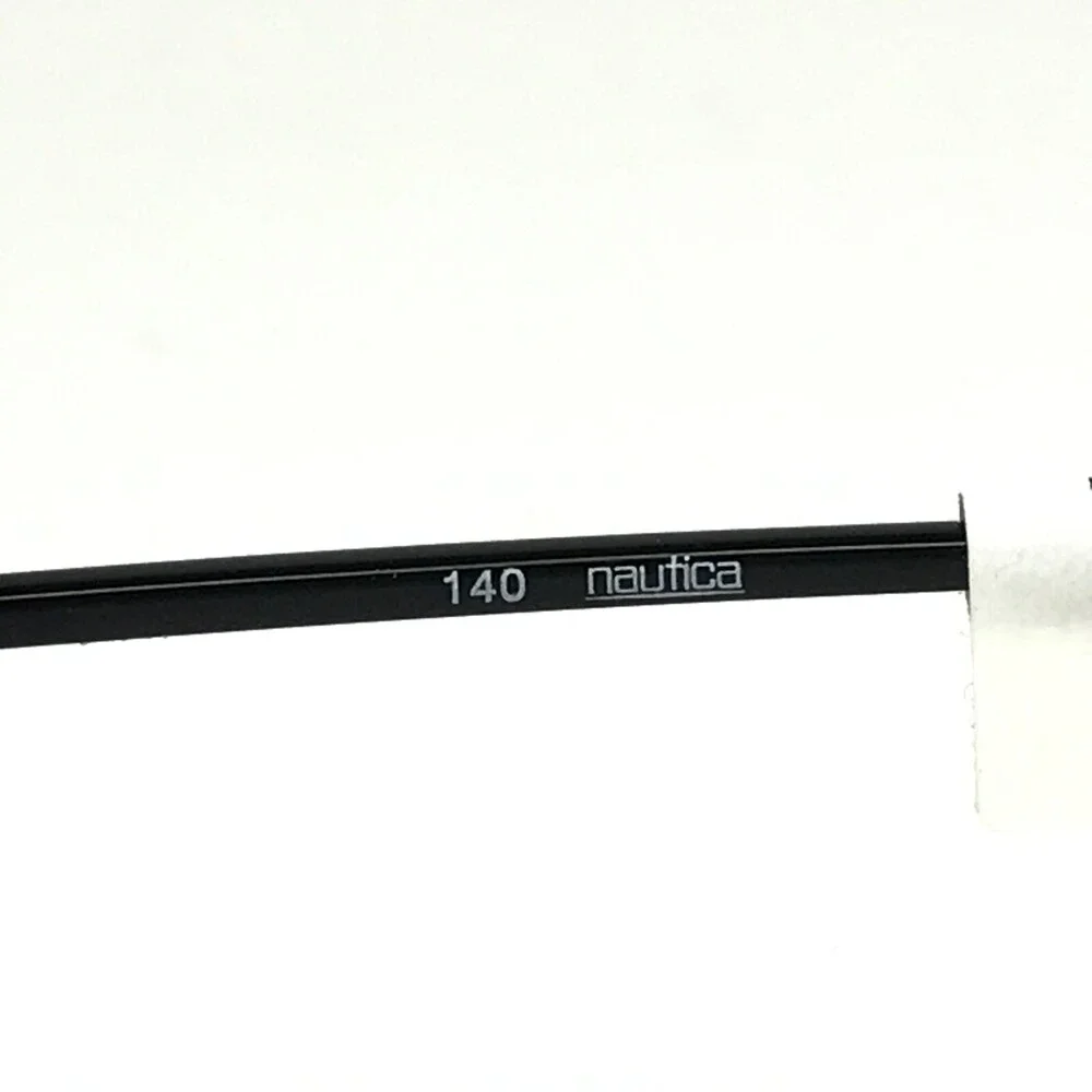 Nautica Eyeglasses Frames N7023 061 Black Purple Round Full Rim 48-19-140